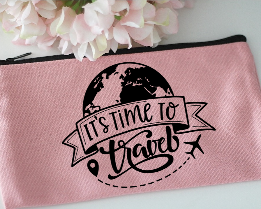 Schminktasche "Time to Travel"