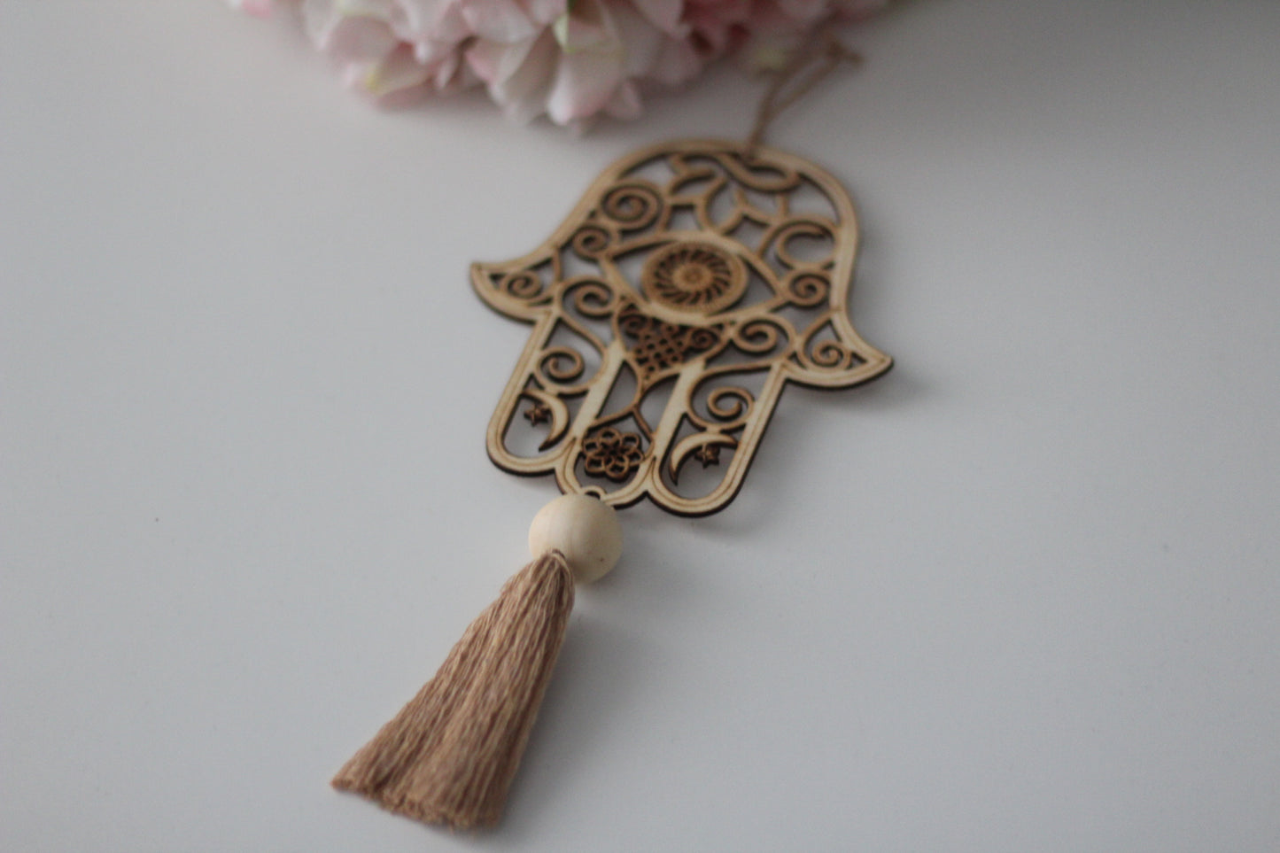 Wandbehang Hand of Fatima mit Quaste