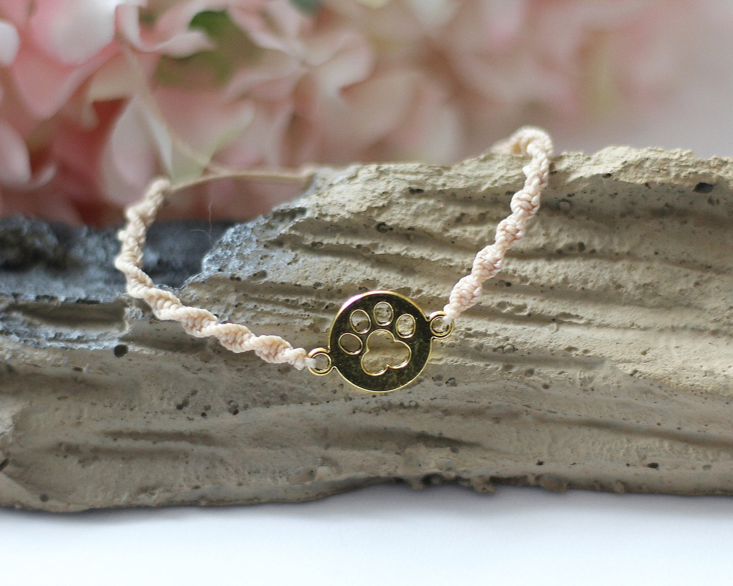 Makramee Armband Hundepfote