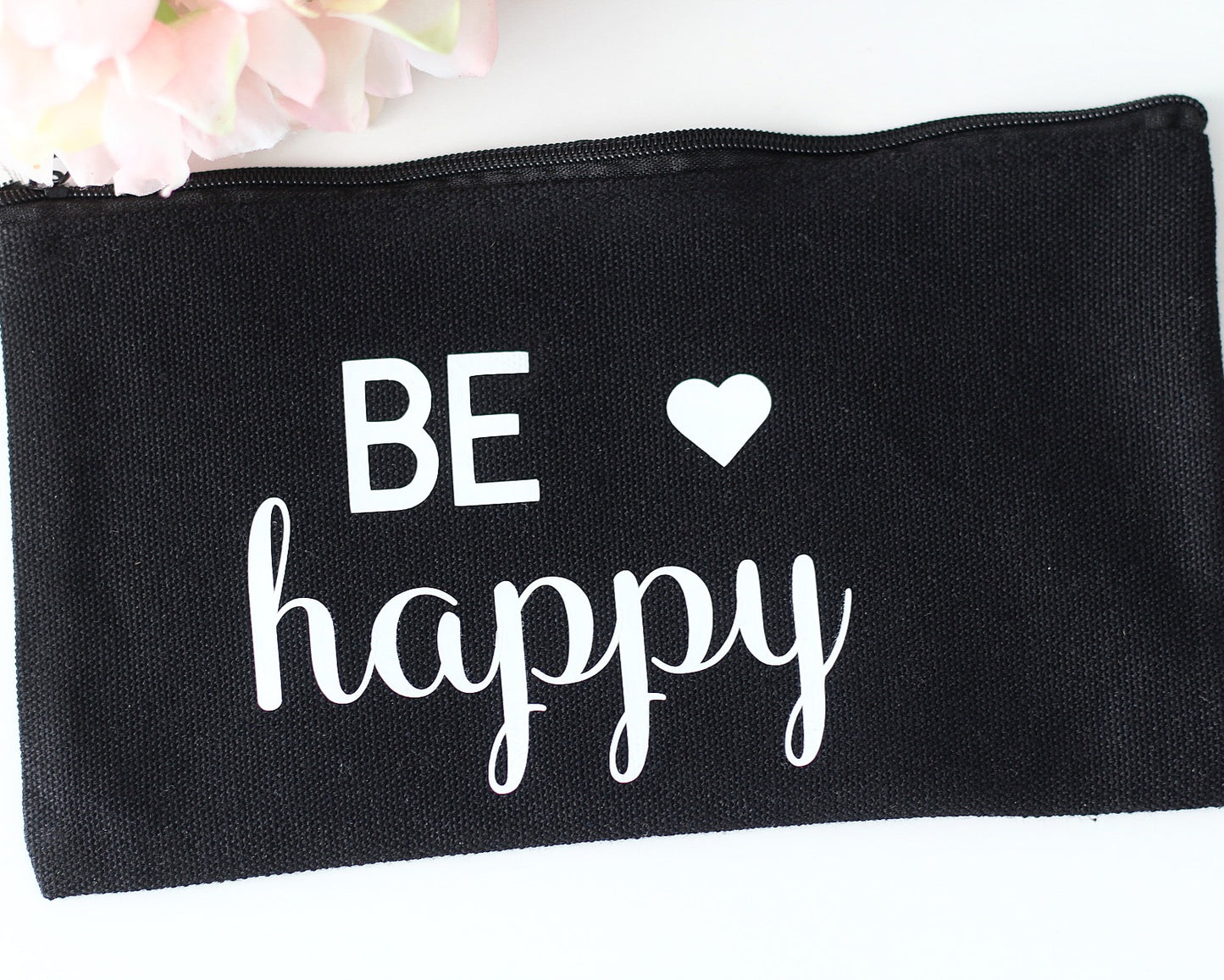 Schminktasche "Be Happy"