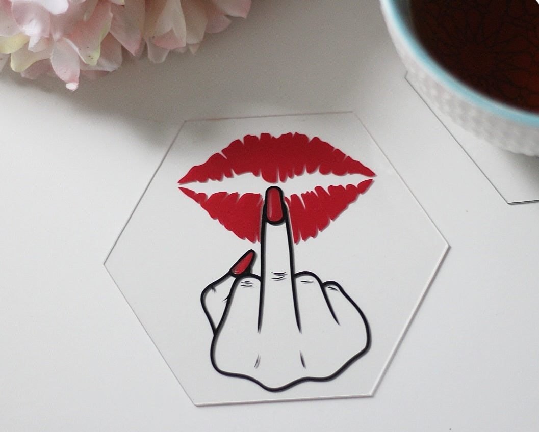 Untersetzer "Kiss & Attitude"