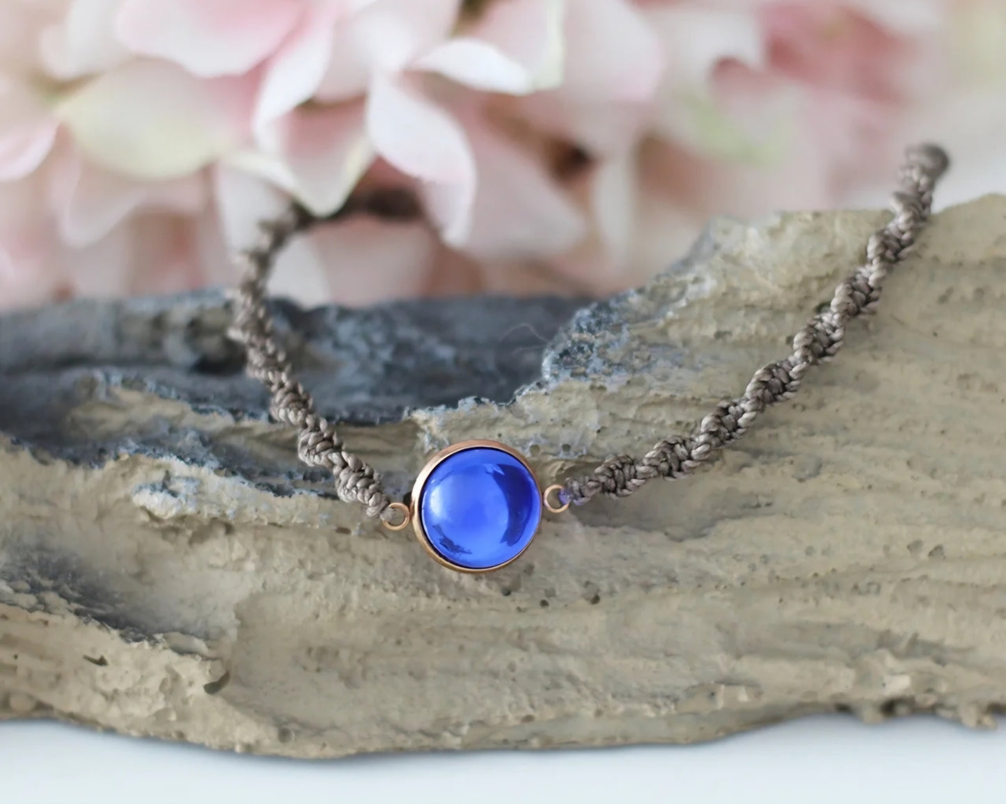 Makramee Armband Cabochon