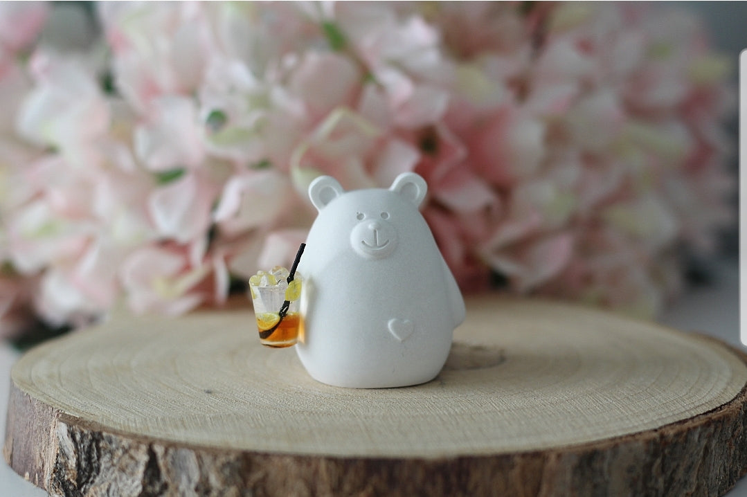 Raysin Figur Bär mit Cocktail