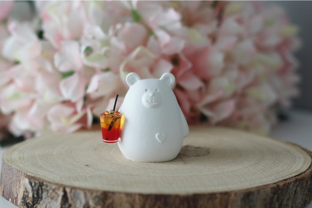 Raysin Figur Bär mit Cocktail