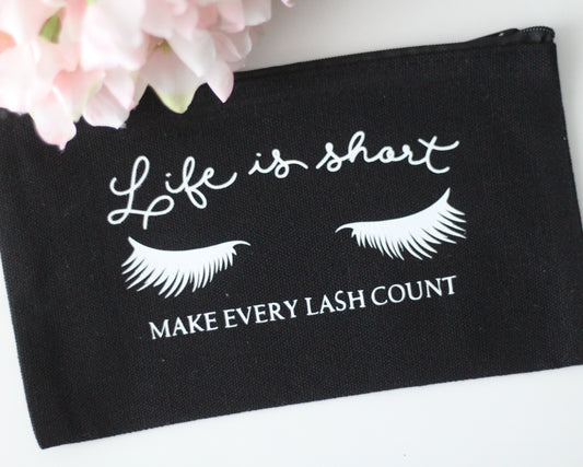 Schminktasche "Life is short"