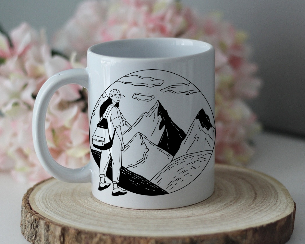 Kaffeetasse "Berge"