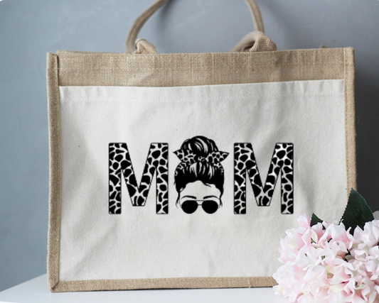 Jute Shopper Mum