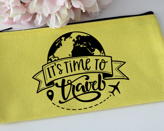 Schminktasche "Time to Travel"