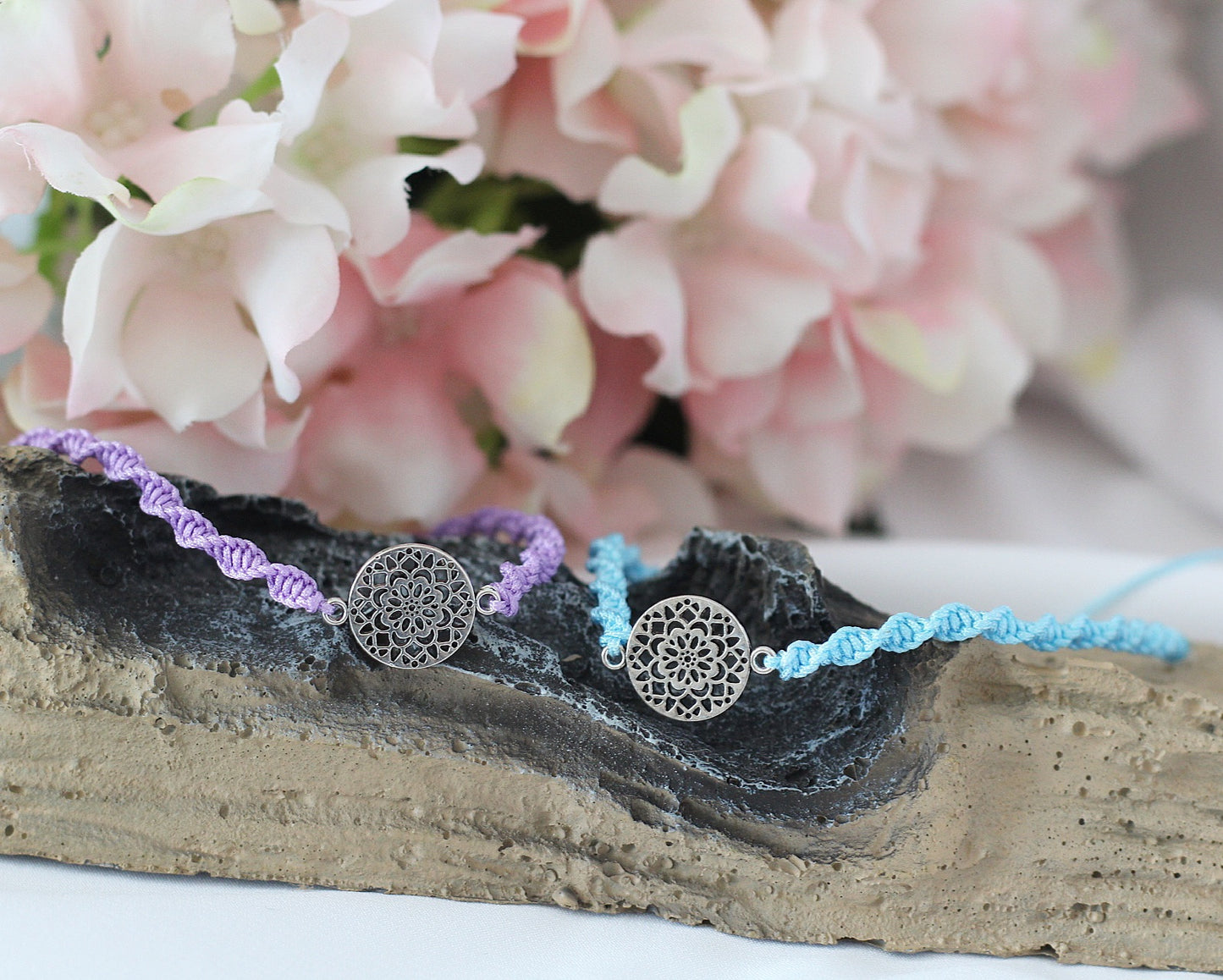 Makramee Armband Mandala