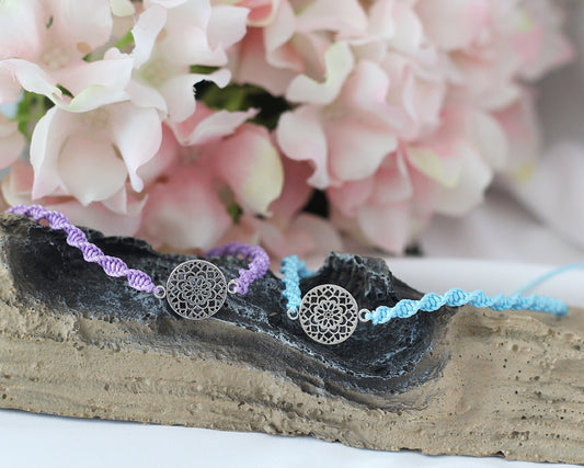 Makramee Armband Mandala