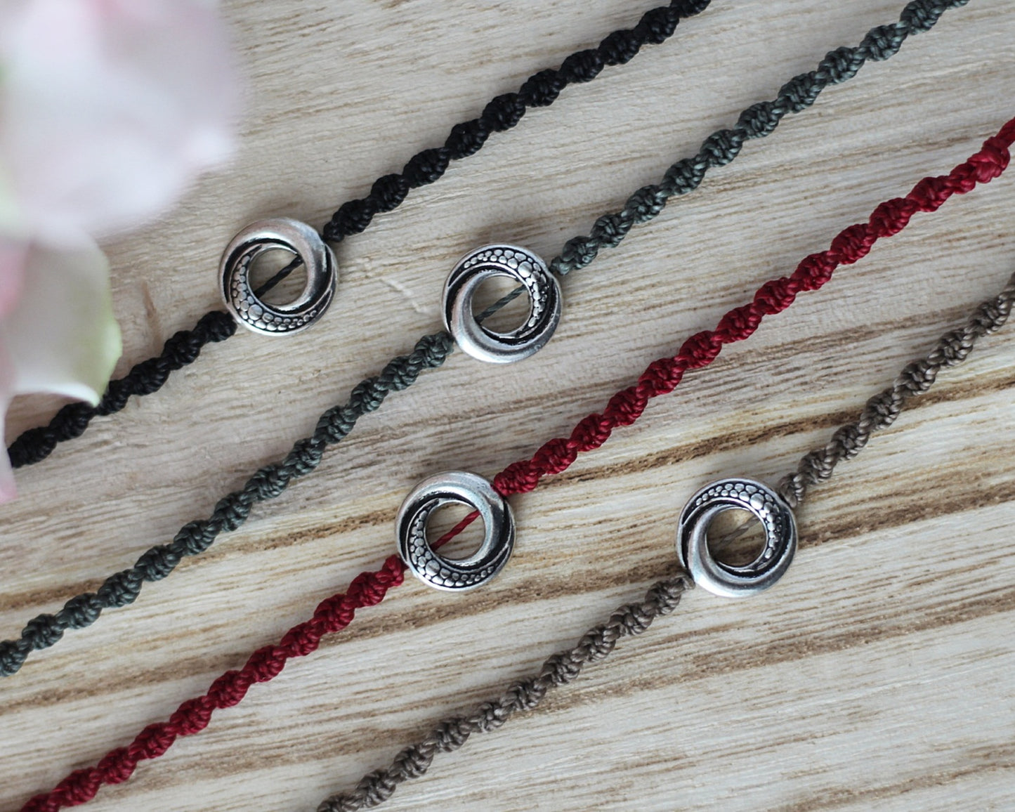 Makramee Armbänder Kreis