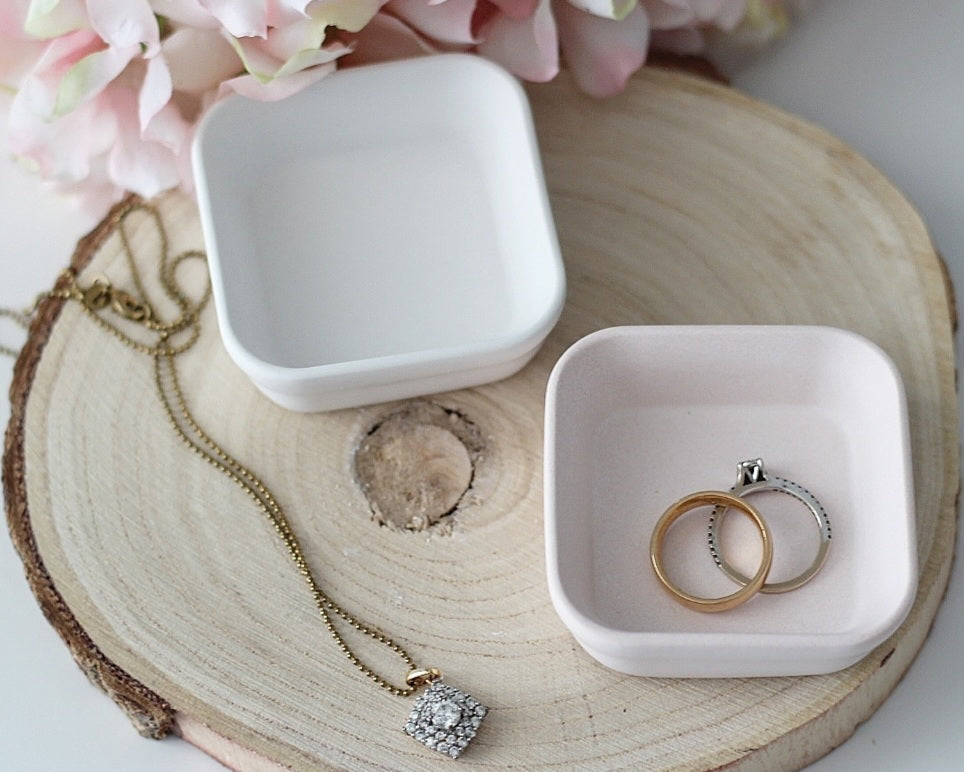 Raysin Ringschale eckig | Minimalistische Schmuckschale