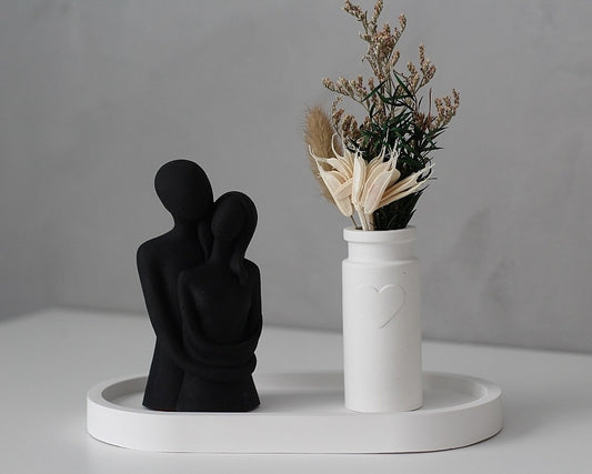Raysin Dekoset Paar und Vase