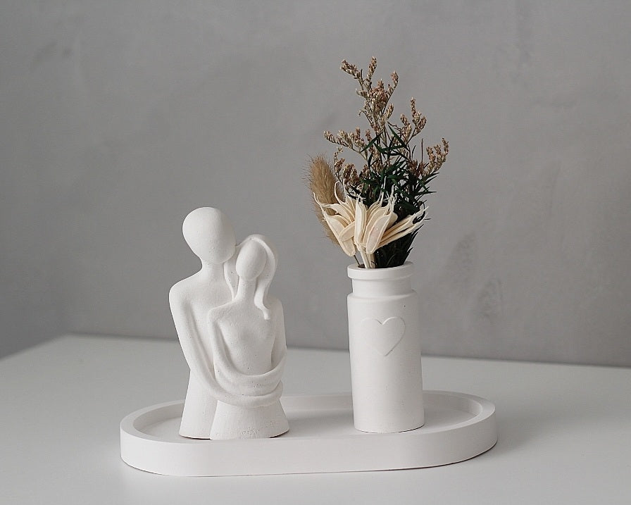 Raysin Dekoset Paar und Vase