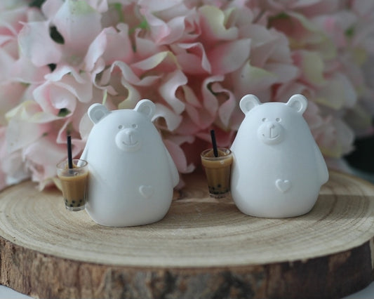 Figur Bär mit Bubble Tea
