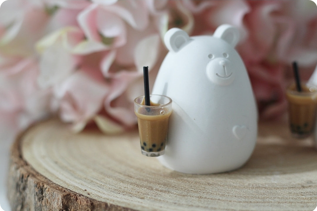 Figur Bär mit Bubble Tea