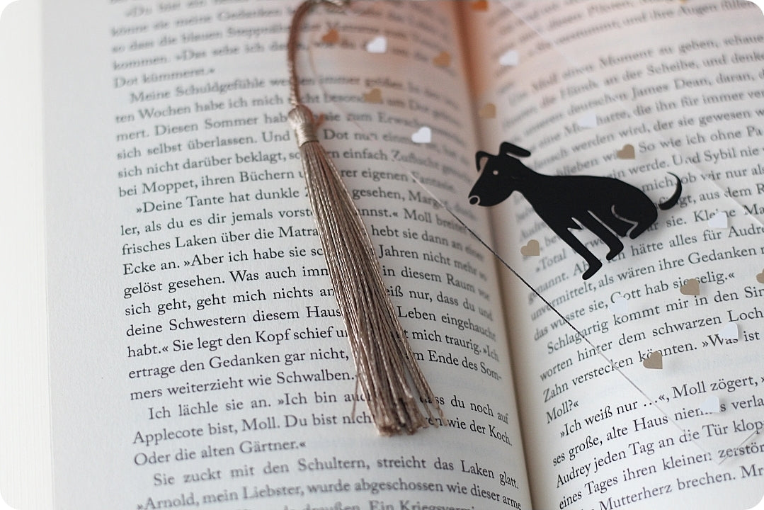 Lesezeichen "Hund & Herzchen